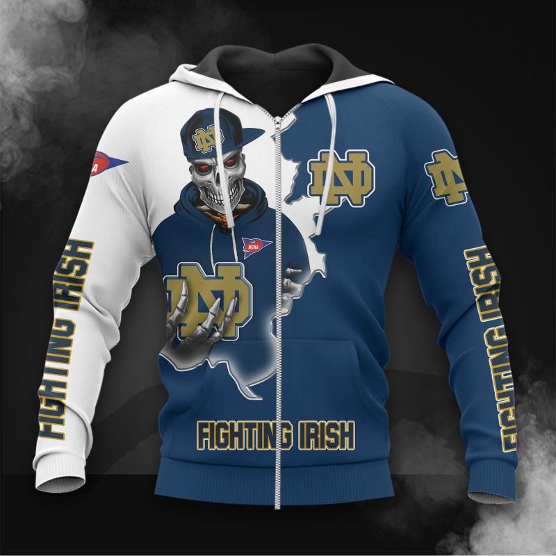 Ncaa Notre Dame Fighting Irish Skull Hoodies